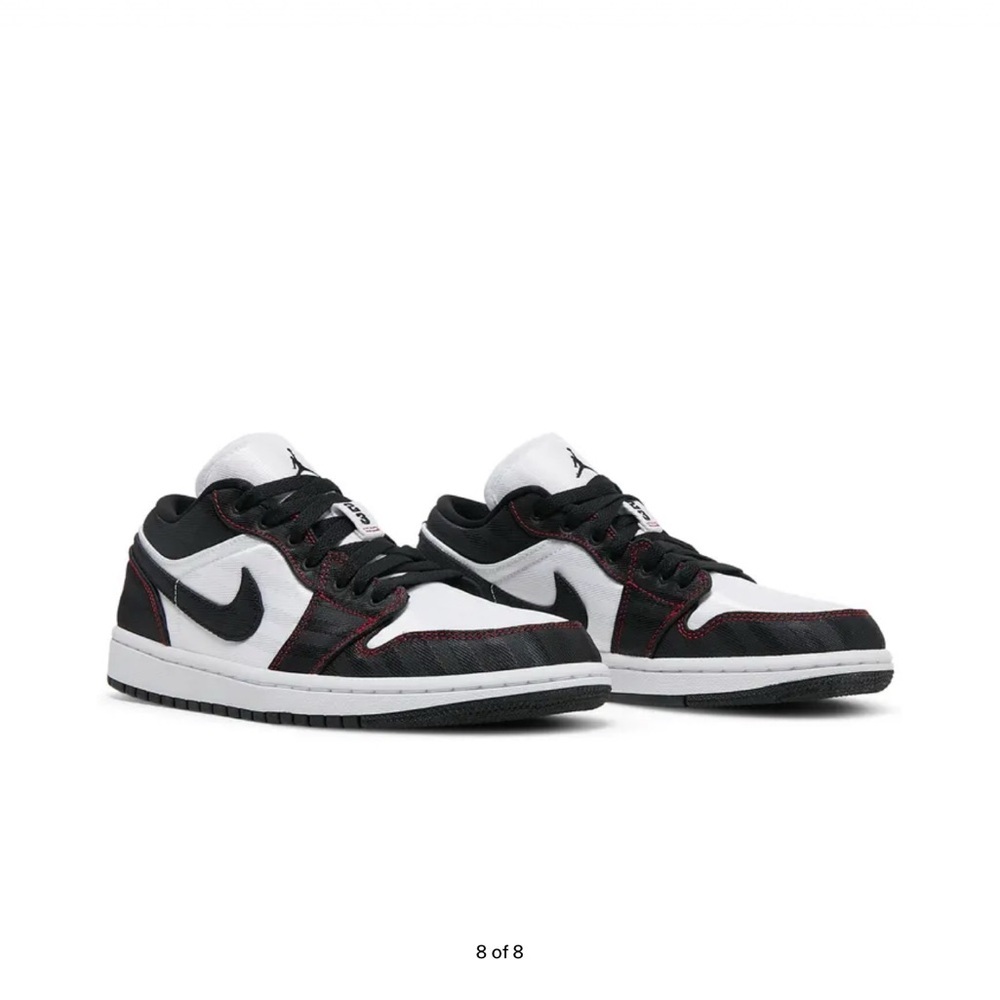 Wmns Air Jordan 1 Low SE Utility 'White Black Red'